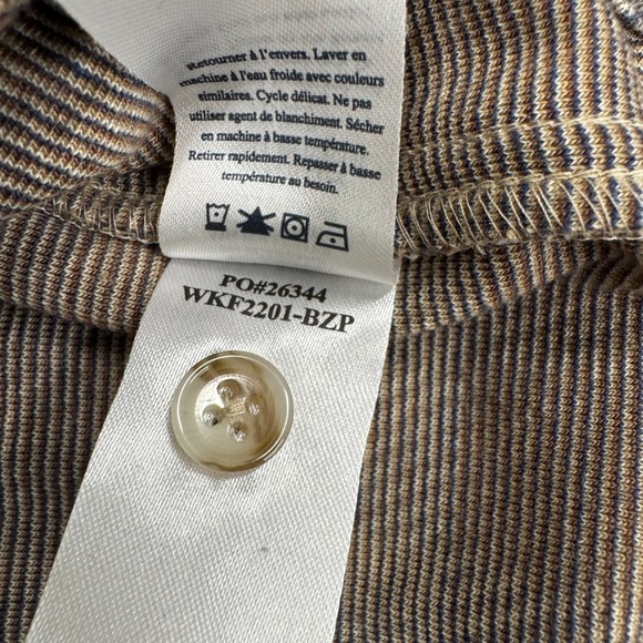 Faherty Legend Sweater Shirt Button Down Shirt - Brown and Blue Plaid - Picture 8 of 9
